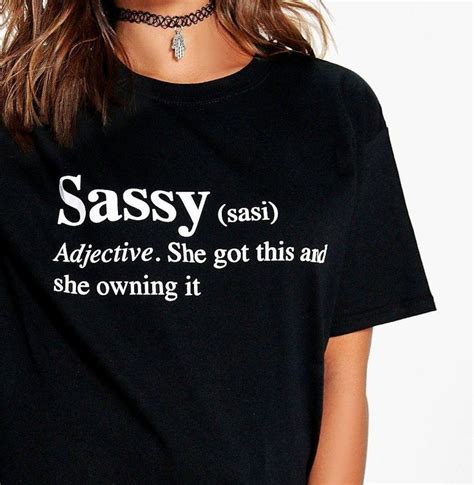Sassy Definition T Shirt Cute Clothes Tumblr Womens Graphic Tees