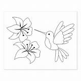 Flower Patterns Coloring Embroidery String Hand Designs Letters Pages Zazzle Choose Board Colibrí La sketch template