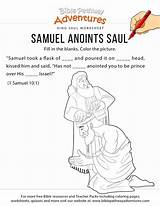 Saul Anoints Biblepathwayadventures sketch template
