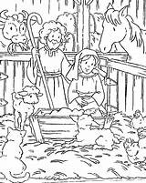 Coloring Pages Story Christmas Printable Nativity Getcolorings Color sketch template