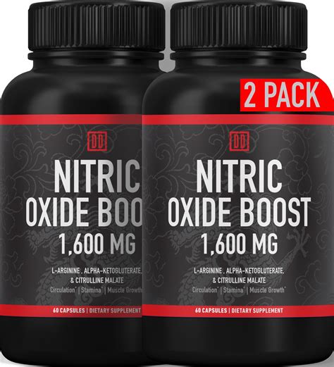 nitric oxide booster supplement mg extra strength  arginine citrulline malate  alpha