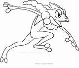 Frogadier Coloring Pages Drawing Pokemon Getcolorings Printable sketch template