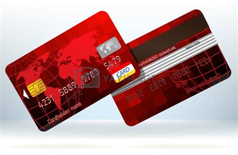 credit card front   view eps   petrovvladimir vectors