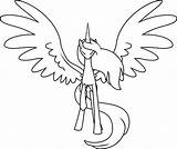 Alicorn Coloring Mlp Pony Base Drawing Little Pages Outline Unicorn Clockwork Crow Lineart Template Color Deviantart Kids Getdrawings Printable Drawings sketch template