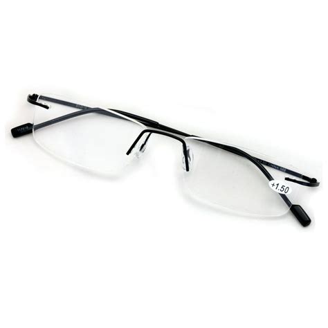 Full Rimless Lightweight Slim Sleek Low Profile Reading Glasses Thin