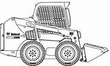 Skid Bobcat Steer Coloring Loader Pages Clip Clipart Sketch Cliparts Equipment Print Library Case Clipground Good Sheets Cc Visit Search sketch template