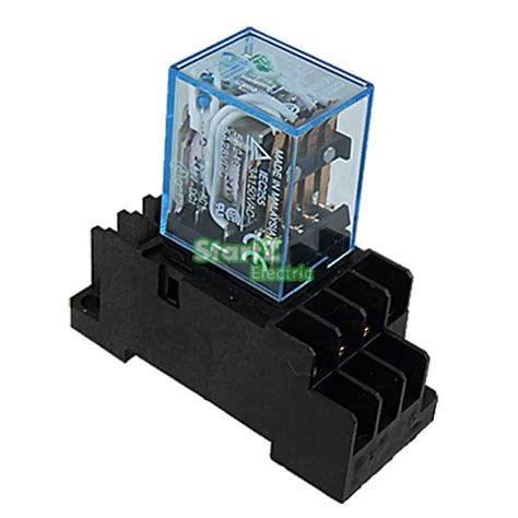 pcs relay omron mynj dcv small relay  pin coil dpdt  socket base  relays