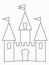 Castelo Castelos Feltro Princesa Princesas Castillo Educação Cinderela sketch template