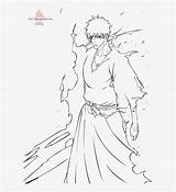 Ichigo Bleach Kurosaki Coloring Pngkit sketch template
