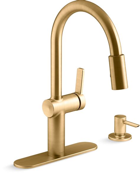 gold brass kitchen faucet    kitchen
