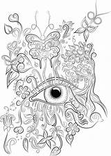 Coloring Pages Colouring Adult Eye Mind Color Eyeball Printable Mandala Pdf Sheets Etsy Digital Drawing Book Instant Print Colour Books sketch template