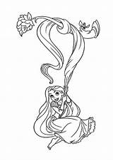 Rapunzel Tangled Raiponce Coloriage Colorat Suspendue Coloriages Planse Cu Gothel Her Cheveux Dessiner Nggallery Imprimer sketch template
