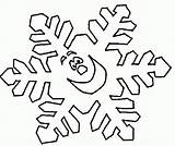 Snowflake Snowflakes Kindergarten Getdrawings Coloringhome sketch template
