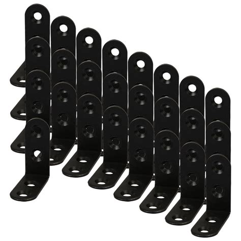 mm angle bracket metal black  shaped angle brackets corner braces support pcs