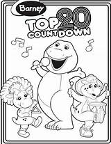 Barney Coloring Pages Countdown Top Kids Colouring Bop Bj Baby Printable Friends Wikia Birthday Hubpages Visit Wiki sketch template