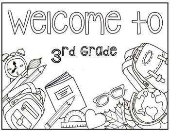 grade coloring sheet coloring pages