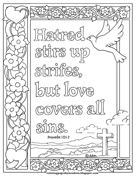 coloring pages  kids   adron proverbs  print  color