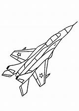 Plane Fighter Airplane sketch template