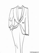 Tuxedo Coloring Drawing Pages Outline Color Wedding Groom Paintingvalley Man 1coloring Getcolorings Drawings sketch template