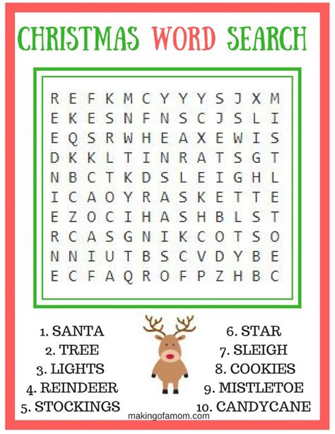 christmas  games printable