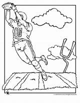 Coloring Pages Football Printable Kids Color sketch template