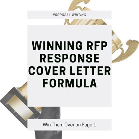 winning formula   rfp response cover letter  sample rfp