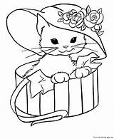 Pages Coloring Cat Funny Getcolorings Kitty sketch template