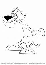 Puma Pete Looney Tunes Draw Drawing Step Tutorials Cartoon Drawingtutorials101 sketch template