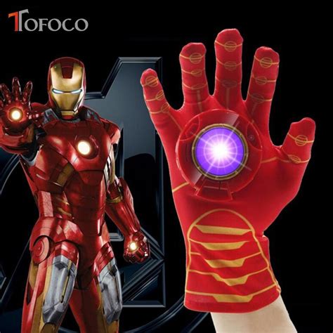 buy tofoco plastic iron man flash sound gloves toy