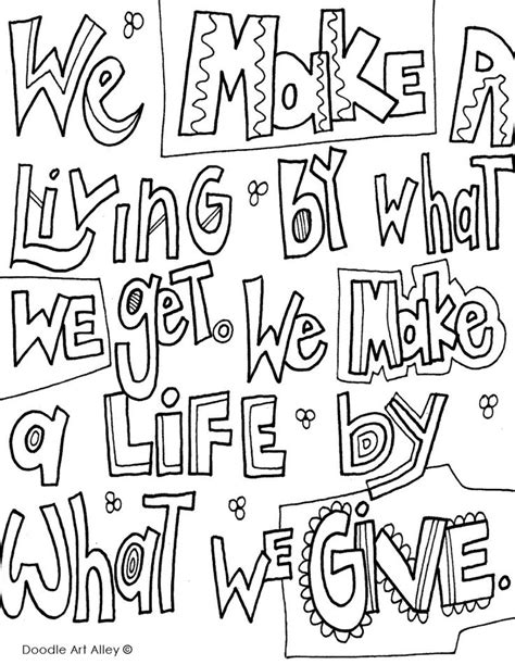 wemakealivingjpg quote coloring pages word doodles coloring pages