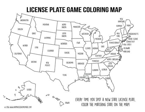 license plate state map super minis art collectibles mixed media
