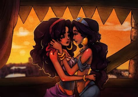 jasmine and esmeralda gay disney characters popsugar