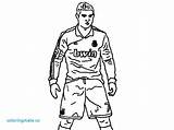 Ronaldo Messi Coloring Pages Cristiano Neymar Lionel Vs Drawing Easy Getcolorings Getdrawings Limited Color Colorings Printable sketch template