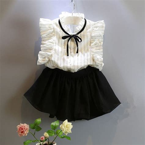 wholesale girls clothing sets   summer style kids clothes girls sleeveless striped