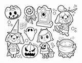 Halloween Line Isabelle Coloriages Animalcrossing 보드 선택 sketch template