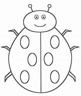 Ladybug Coloring Pages Kids Bug Insects Drawing Ladybird Color Ladybugs Lightning Easy Print Smiling Printable Bugs Draw Getdrawings Activity Drawings sketch template