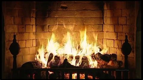 fireplace  crackling wood  hour youtube