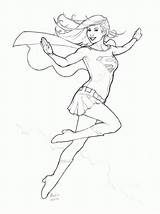 Coloring Supergirl Pages Super Girl Printable Print Superwoman Popular Girls Coloringhome sketch template