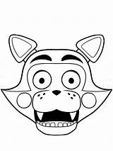 Coloring Mangle Pages Popular Nights Freddy sketch template