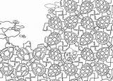 Tessellation Coloring Pages Tessalation Printable Everfreecoloring Comment sketch template