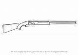 Shotgun Beretta Shotguns Dt11 Drawingtutorials101 sketch template