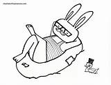 Hipster Coloring Pages Color Getdrawings Bunny Getcolorings sketch template