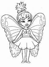 Coloring Fairy Pages Cute Butterfly Princess Girls Anime Plum Sugar Print Animals Fairies Printable Color Book Getcolorings Barbie Wings Sheets sketch template