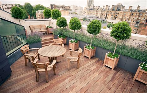 lovely roof terrace garden design danielle finch