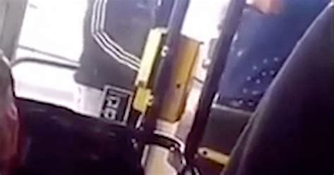 Bus Driver Viciously Attacked In Front Of Shocked Passengers As He Sits