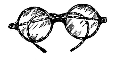 digital stamp design glasses and goggles clip art vintage glasses