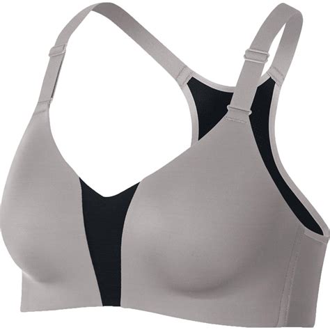 nike womens gray high support fitness running sports bra athletic 32dd