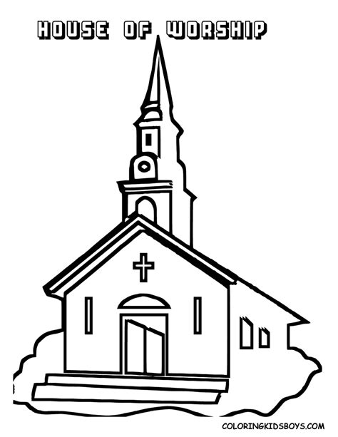 printable church coloring pages templates printable