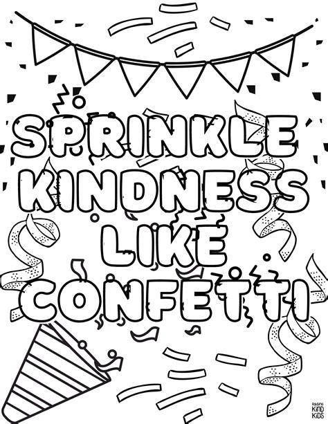 coloring pages kindness