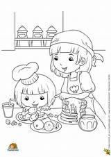 Famille Repas Colorier Coloriages Maman Quotidienne Manger Maternelle Gateau Visiter sketch template